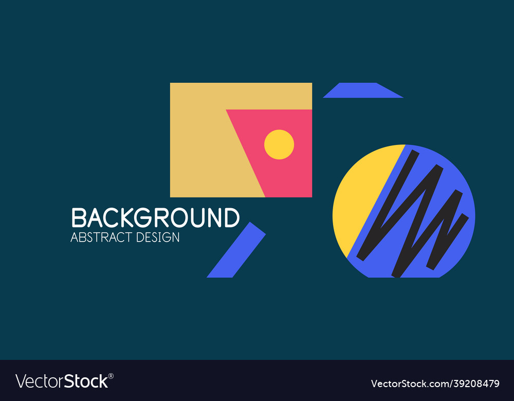 Abstract background with blocks lines geometric vector image Abstract background with blocks lines geometric