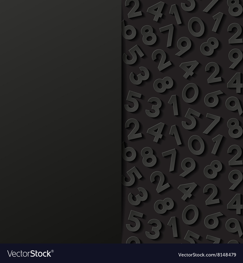 Abstract background with numbers