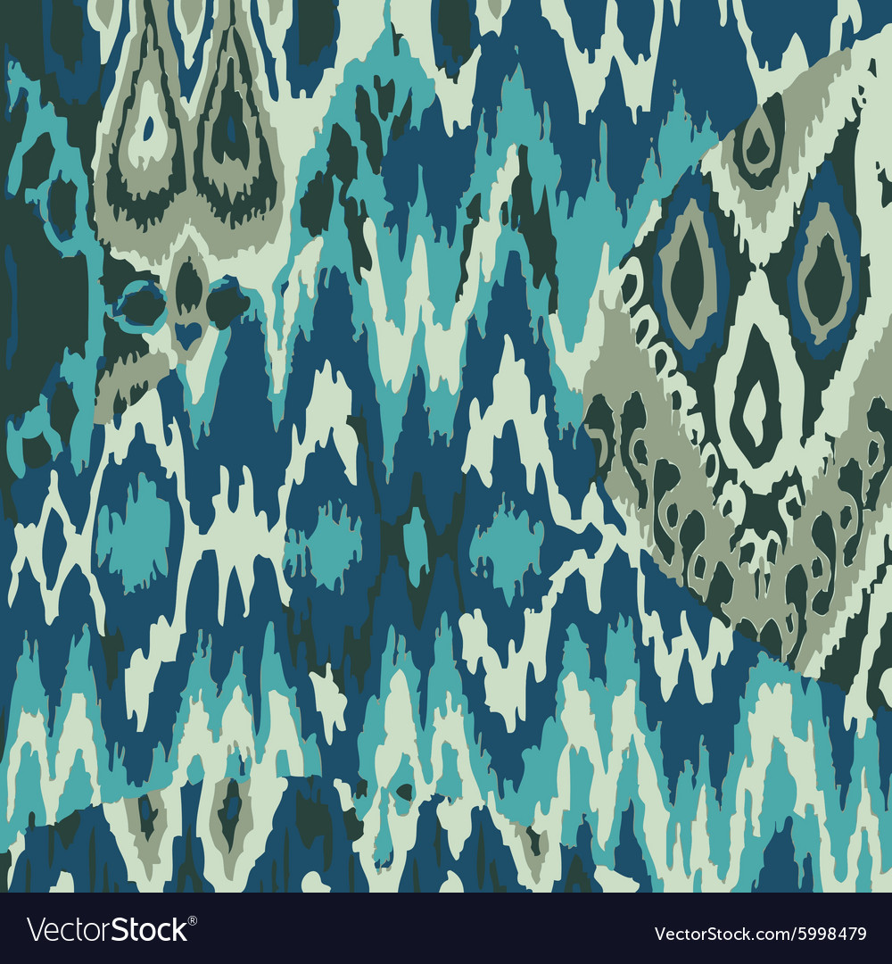 Colored ethnic print pattern abstract background