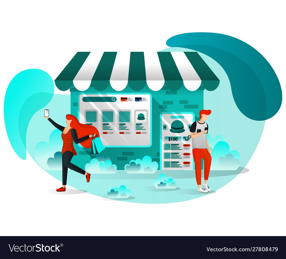 Concept for websites document media apps ui ux vector image Concept for websites document media apps ui ux