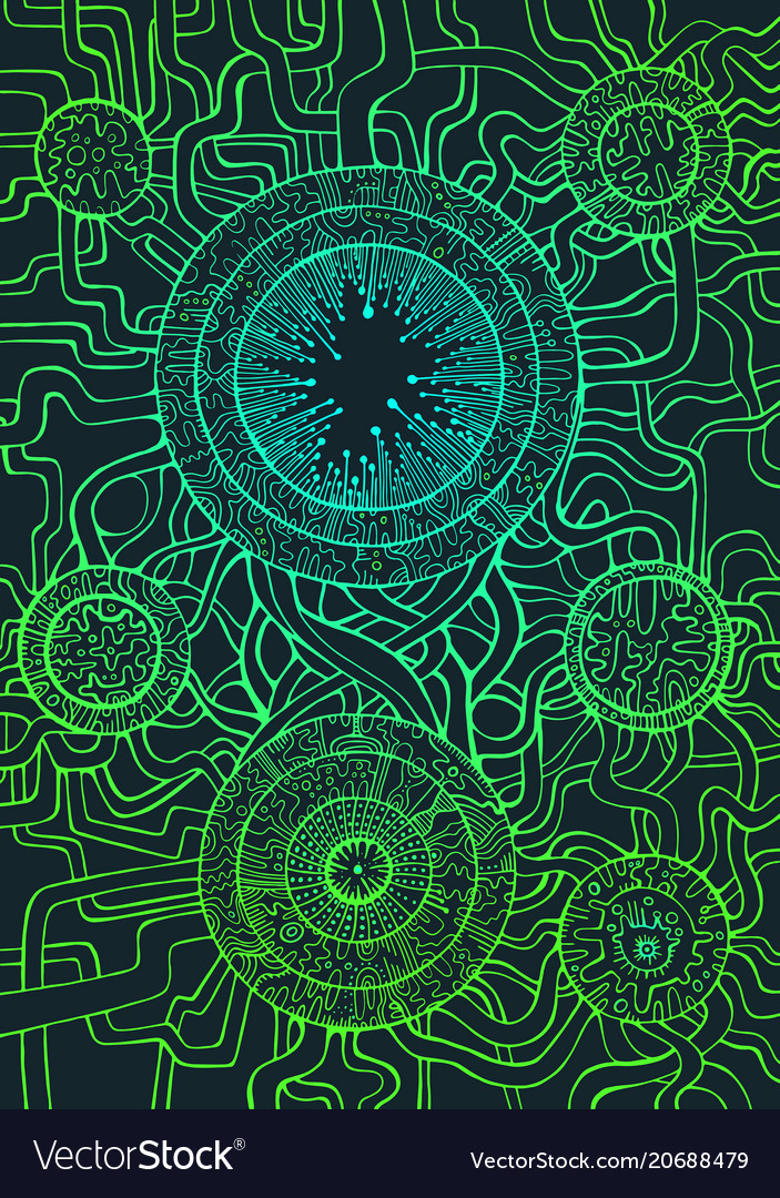 Cyberpunk Microchip Pattern