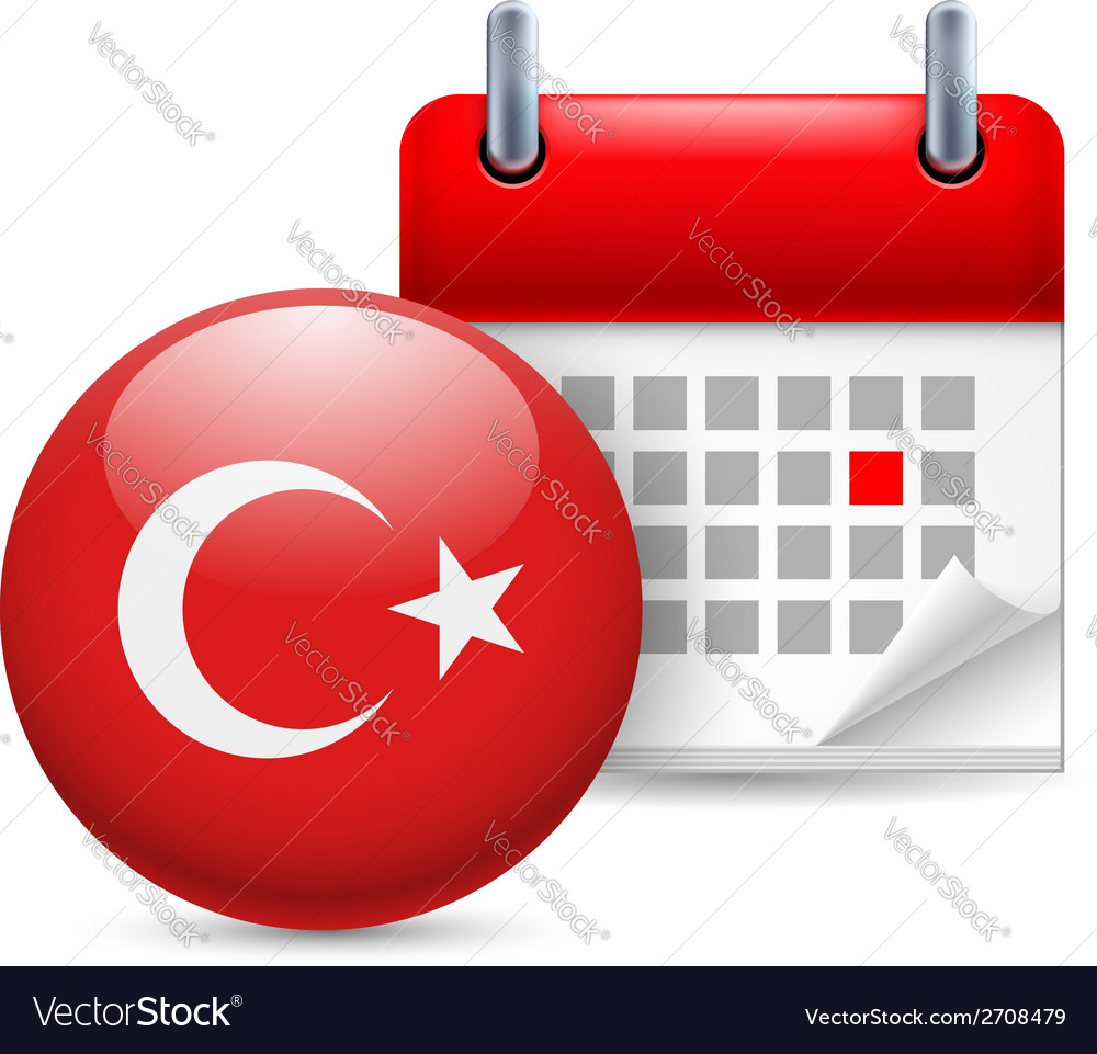 Icon of national day in turkey