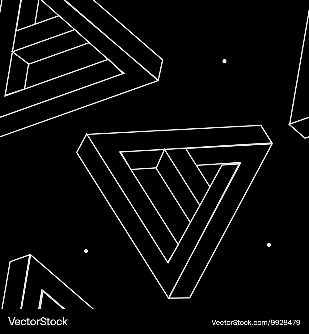 Pattern geometric seamless simple monochrome Vector Image