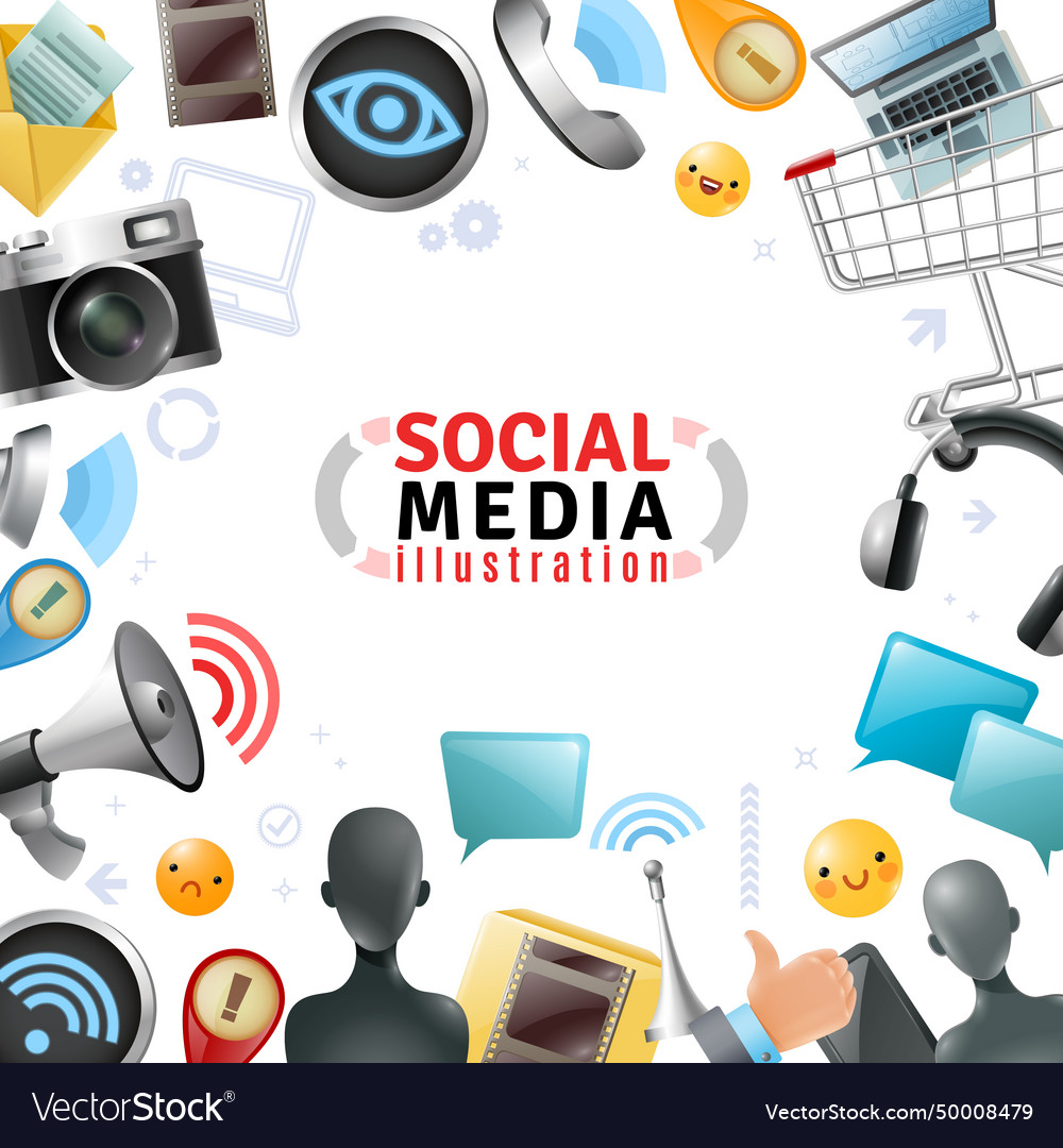 Social media template Royalty Free Vector Image