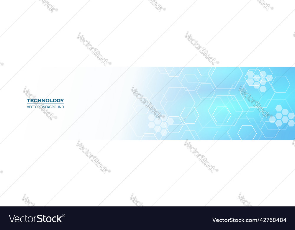 Abstract Tech Hexagon Background