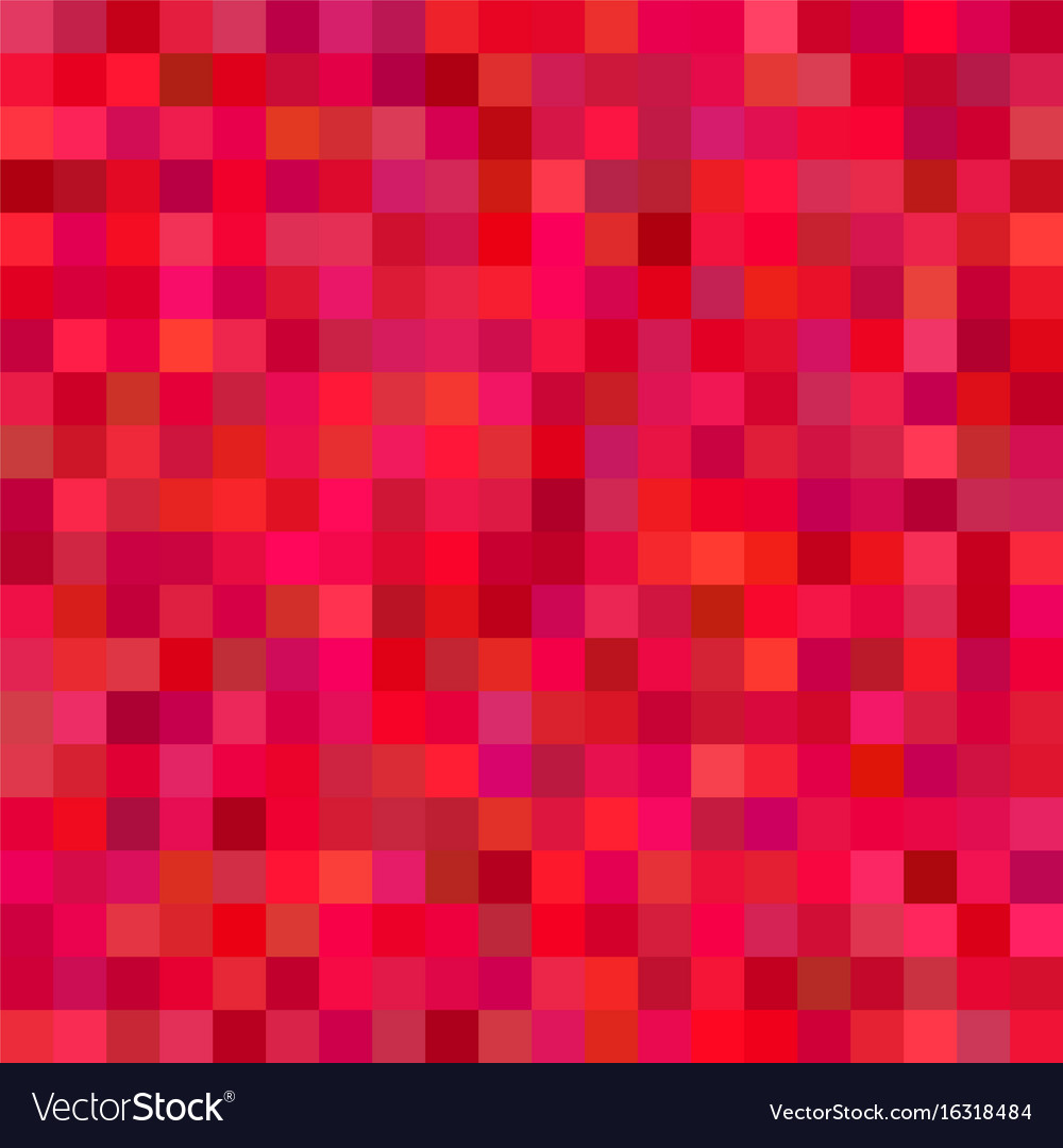 Red abstract square mosaic background - from
