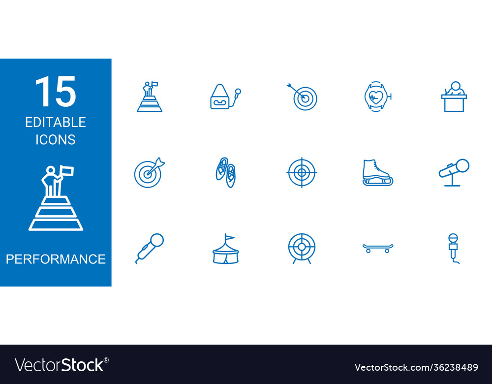 15 performance icons
