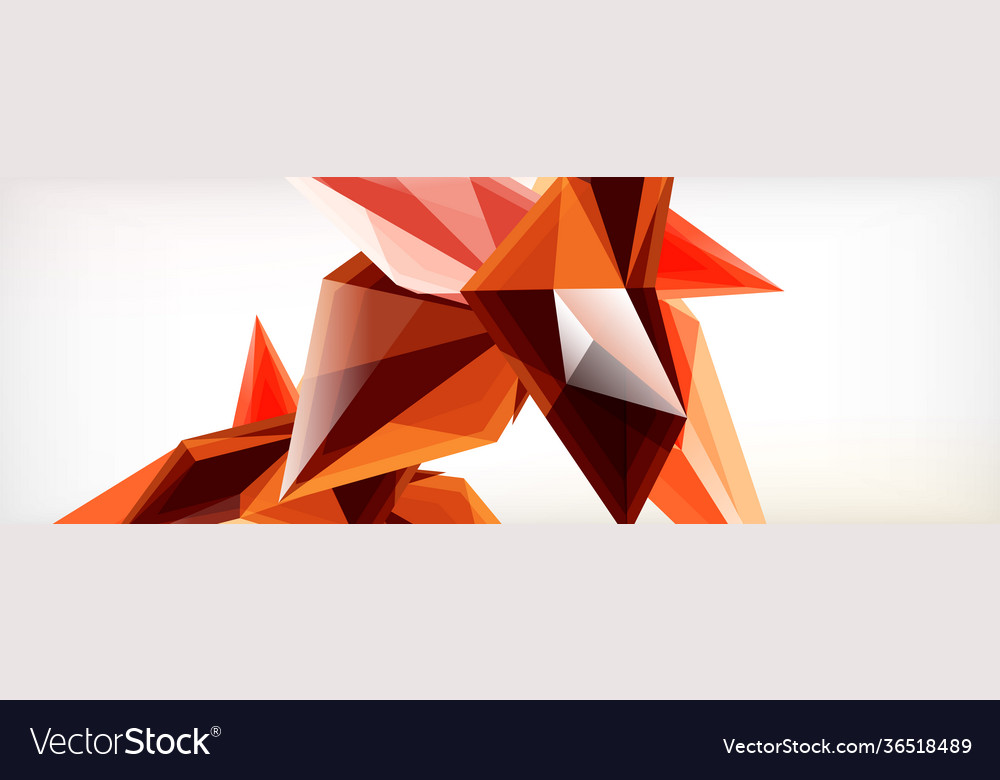 3d triangles and pyramids abstract