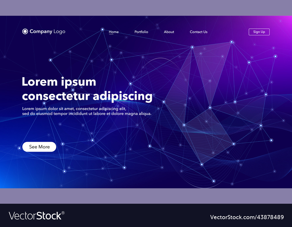 Abstract background website landing page