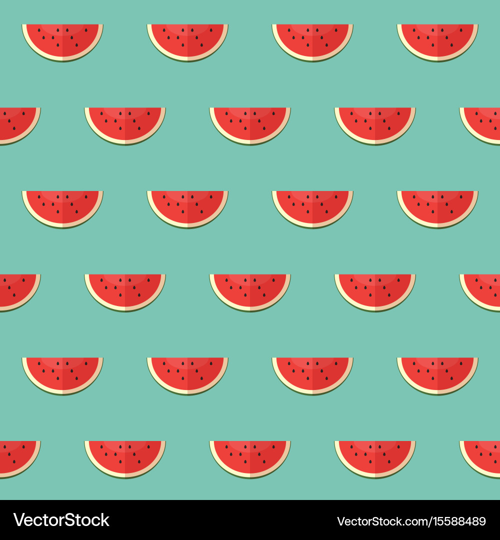 Seamless pattern with slices watermelon Royalty Free Vector