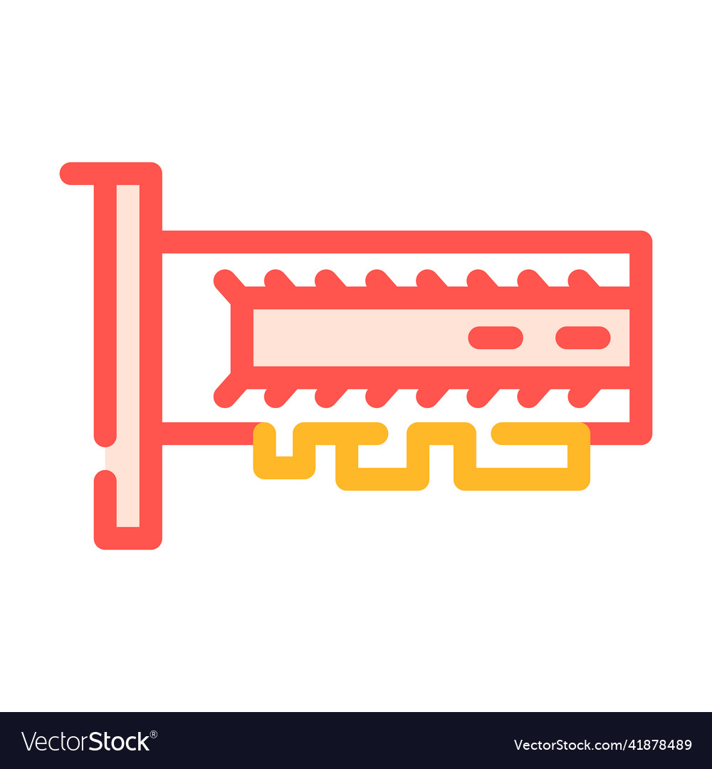 Ssd computer disk color icon vector image Ssd computer disk color icon