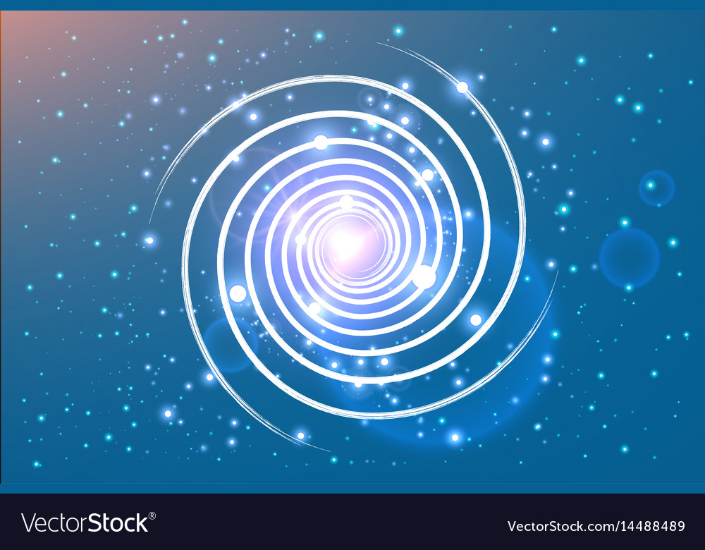 Swirl spiral like galaxy with stasrs