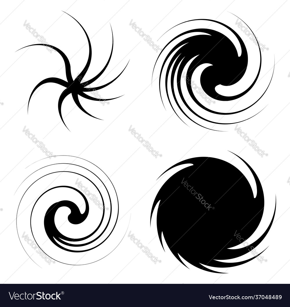 Swirl twirl spiral shape element motif