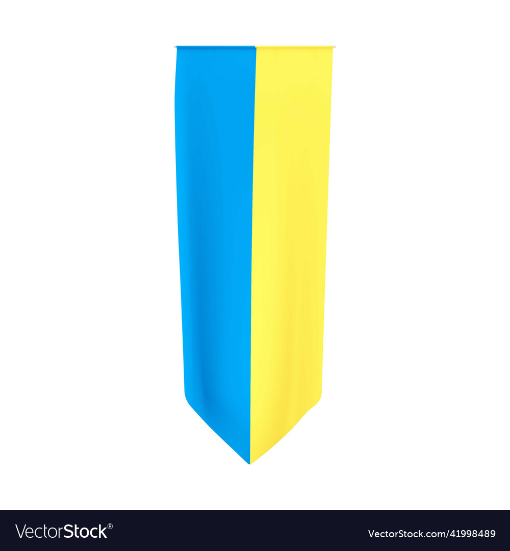 Ukraine vertical flag national ukrainian yellow