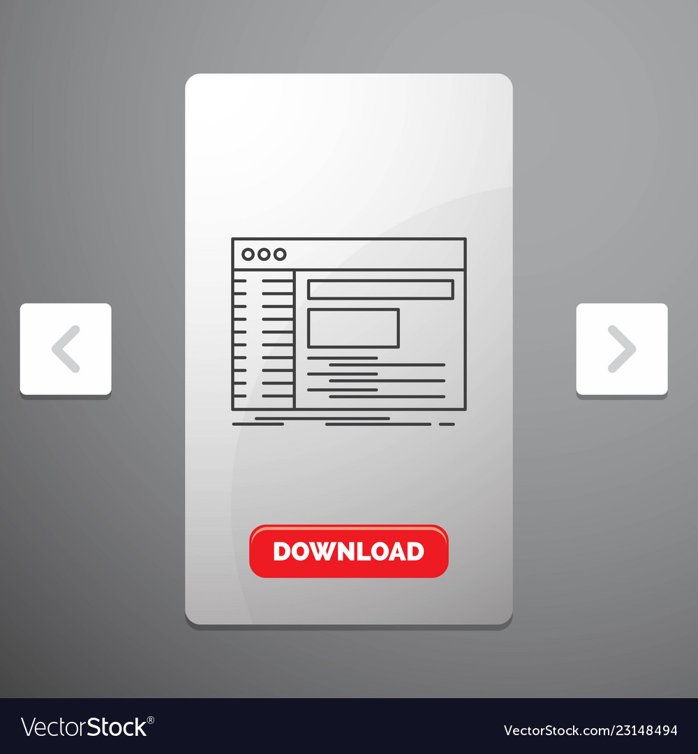Admin console panel root software line icon vector image Admin console panel root software line icon