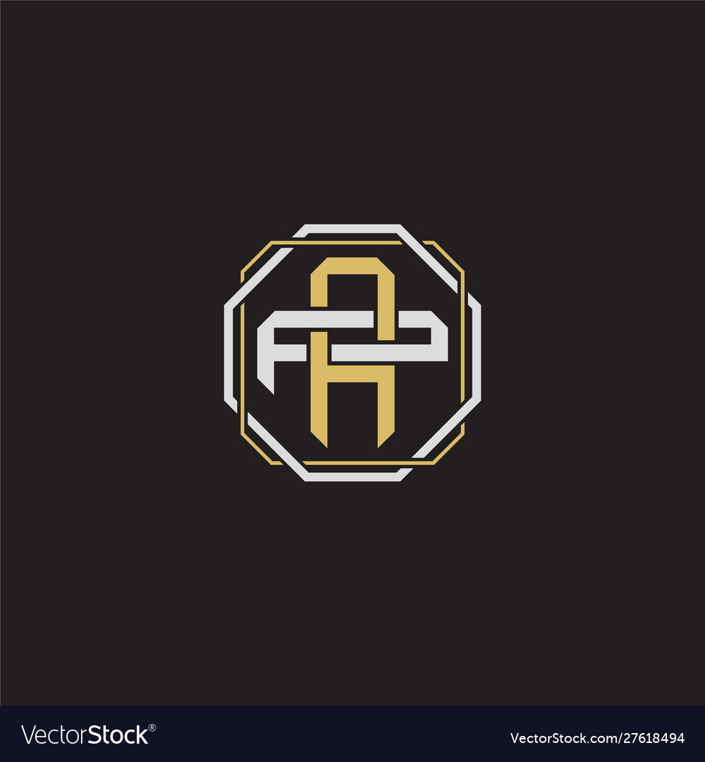 Ap initial letter overlapping interlock logo