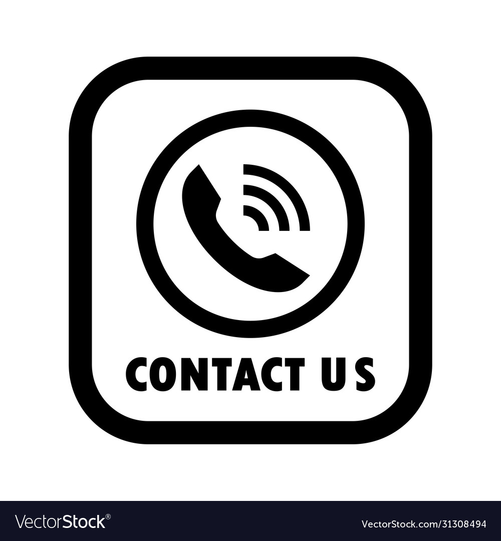 Call contact us black icon communication