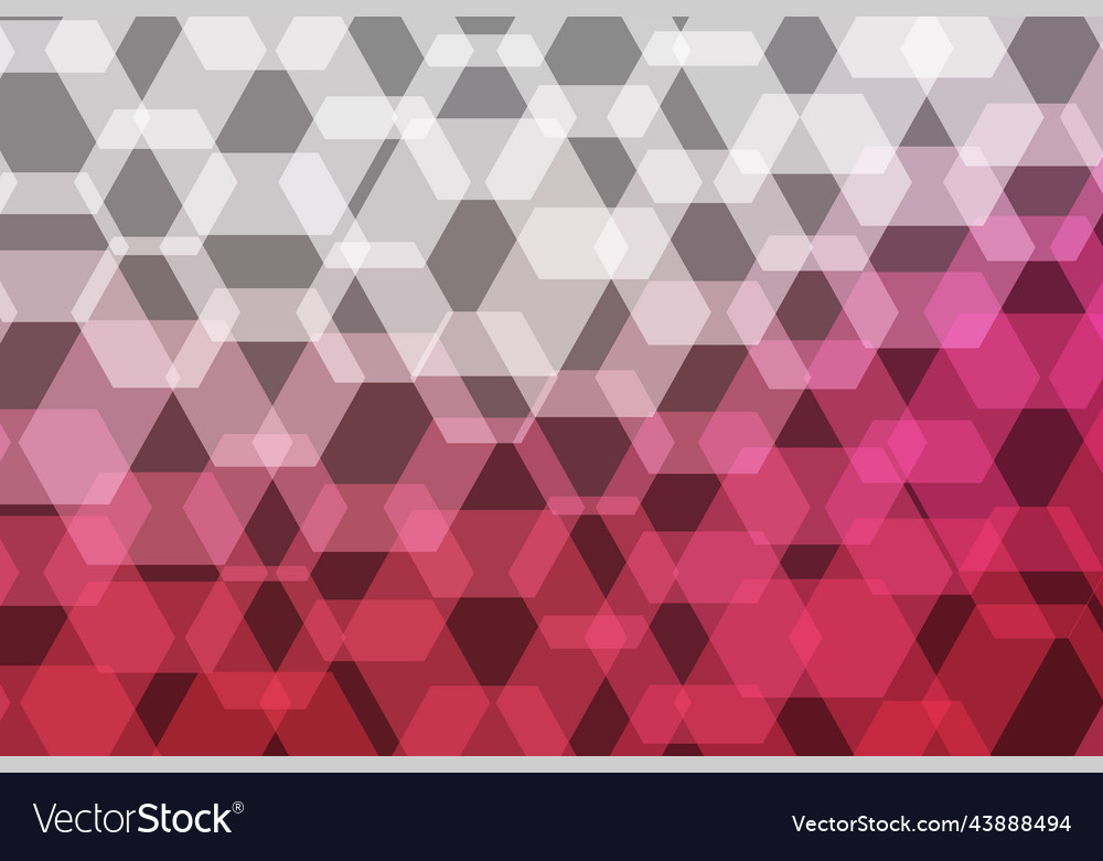 Pink transparent hexagons geometric abstract