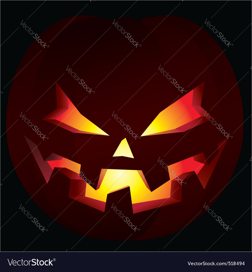 Spooky halloween pumpkin