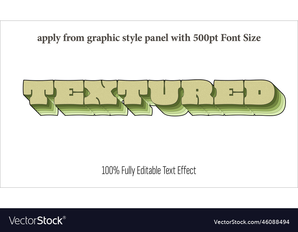 Textured - fully editable effect apply from vector image Textured - fully editable effect apply from
