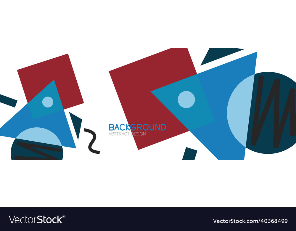 Abstract background blocks lines triangles
