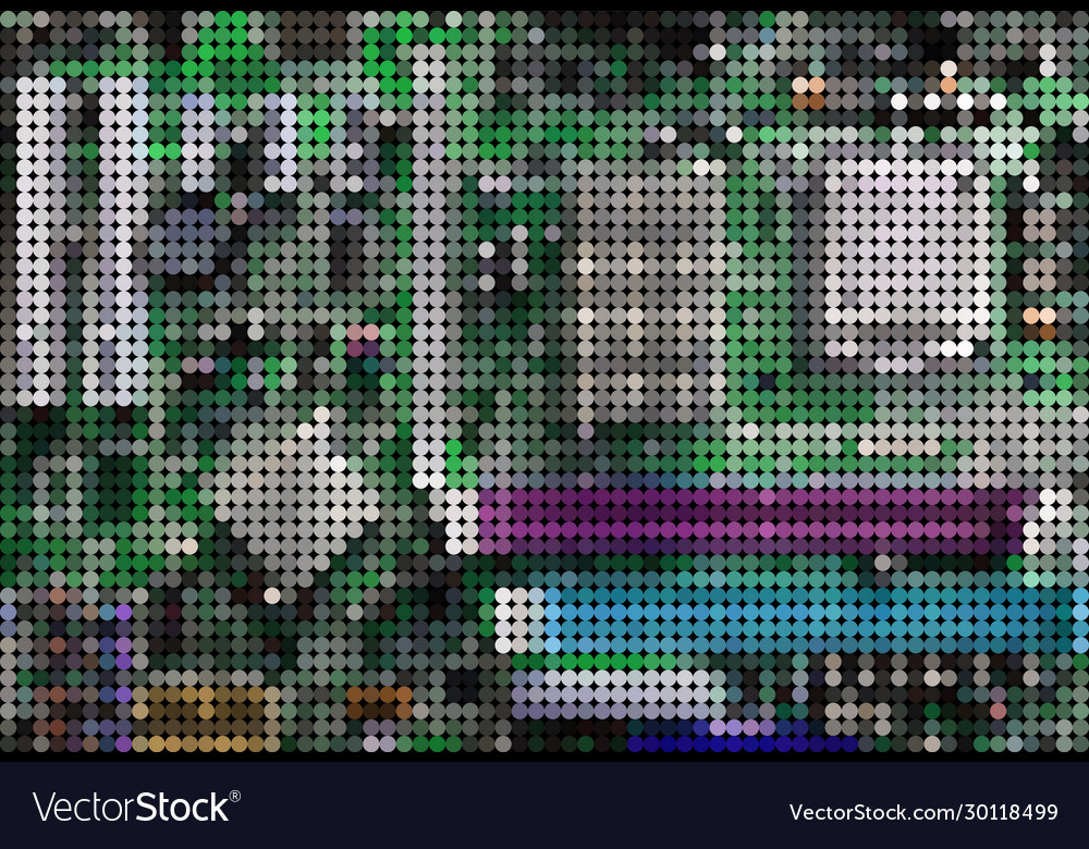 Abstract pixelated computer motherboard colorful vector image Abstract pixelated computer motherboard colorful