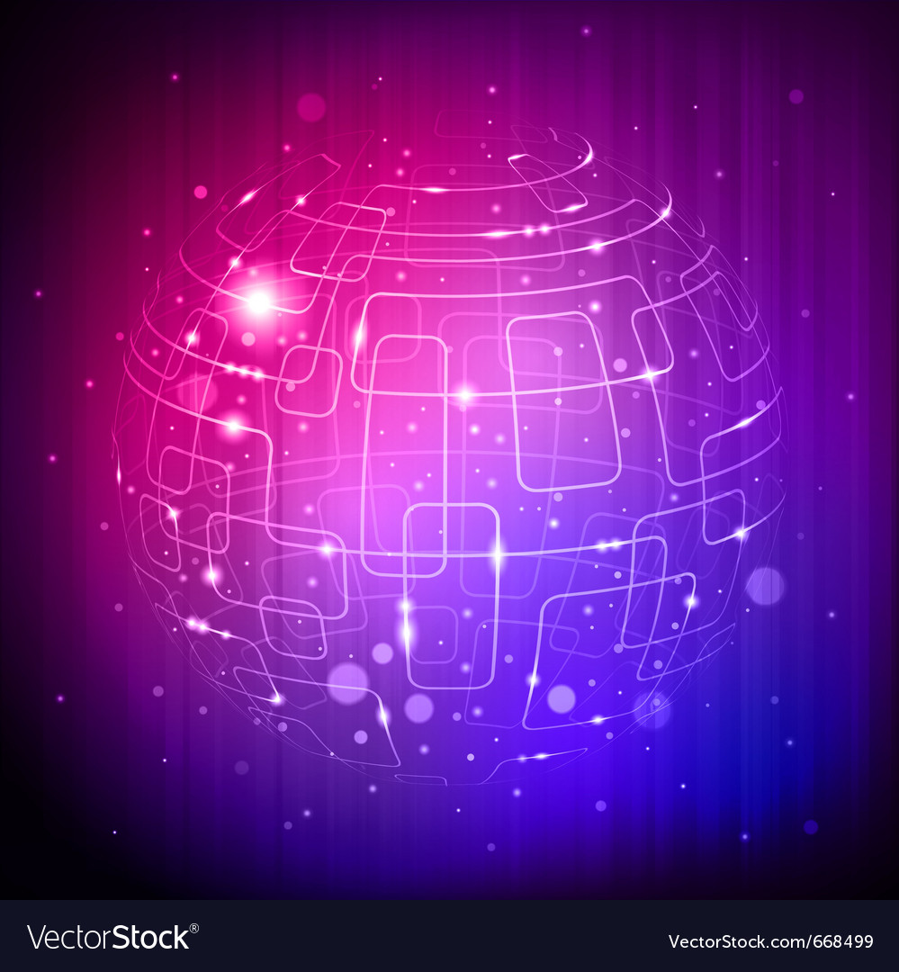 Abstract Tech Sphere Background