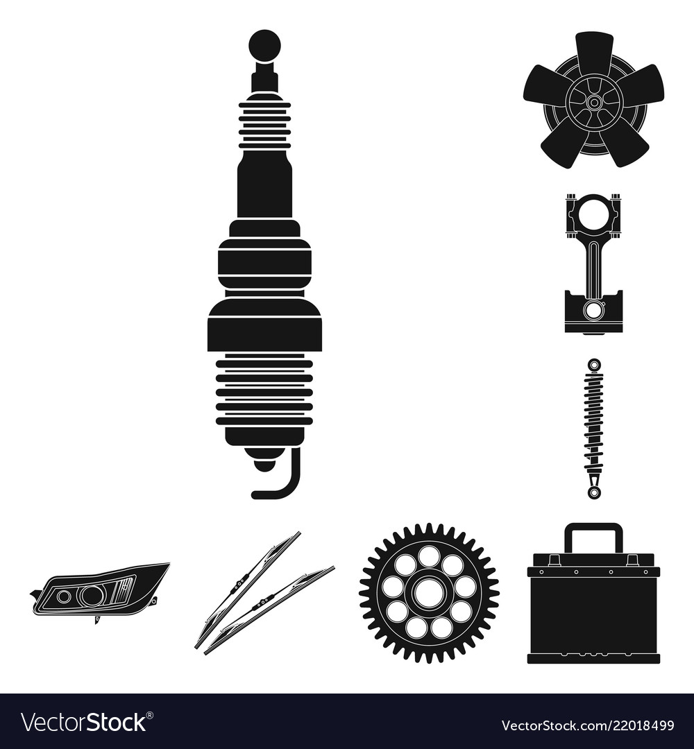 Auto and part symbol vector image Auto and part symbol