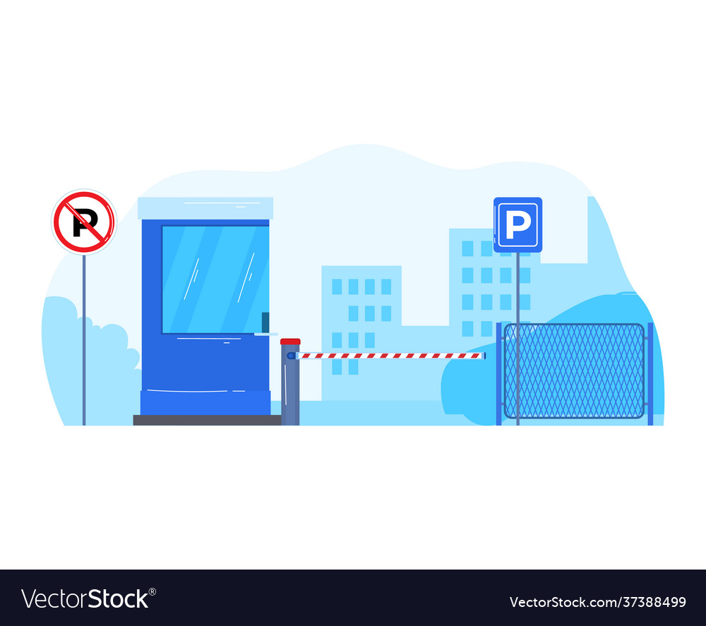 Car-park for transport sign prohibiting parking Vector Image