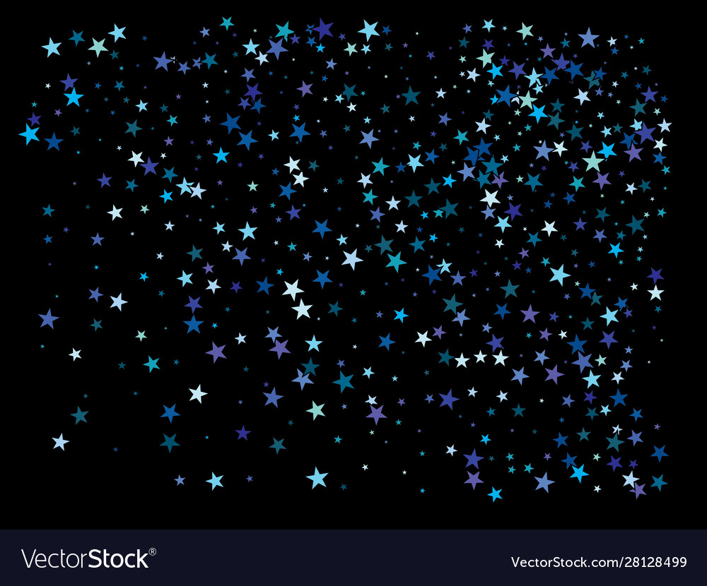 Festive falling confetti on a black background