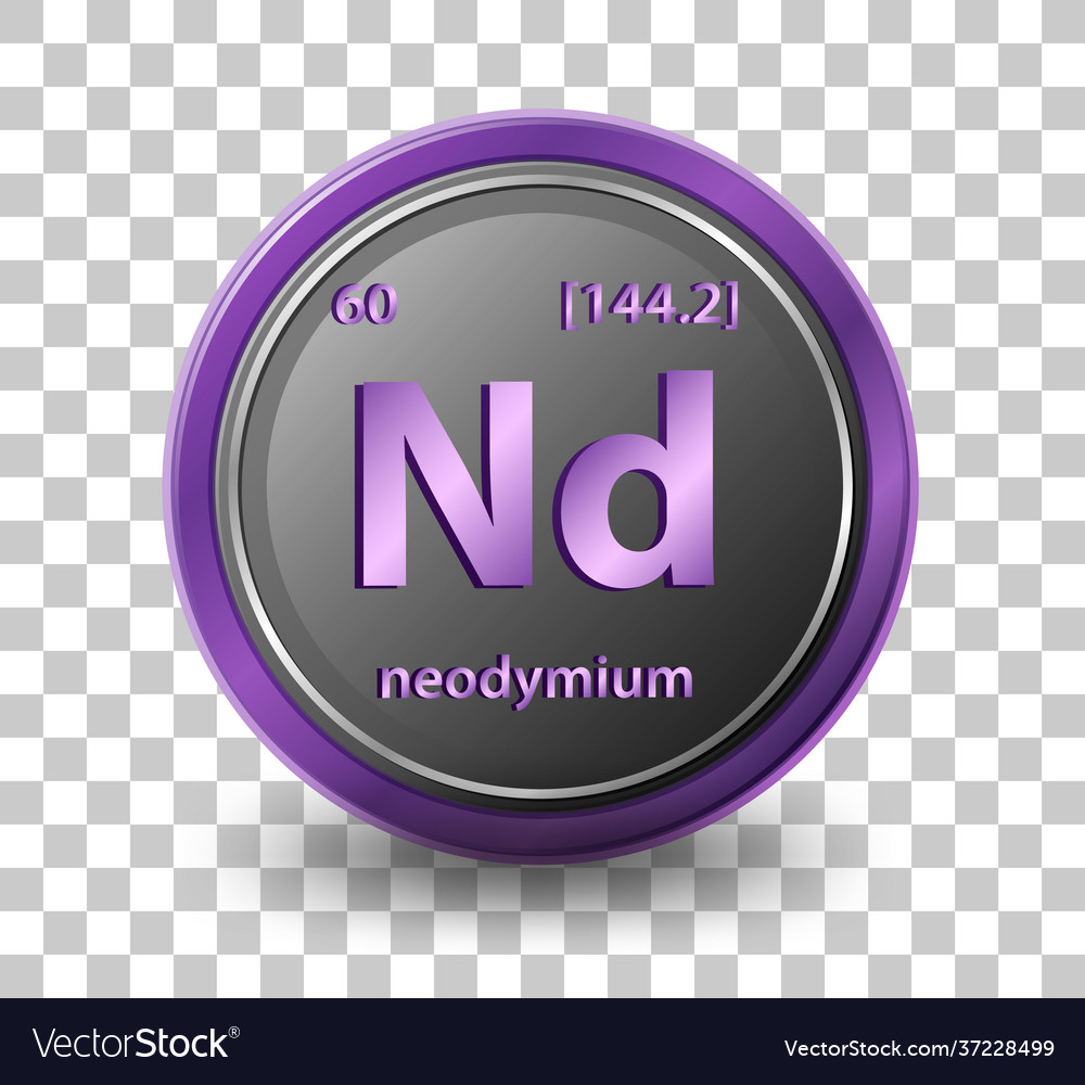 Neodymium chemical element symbol