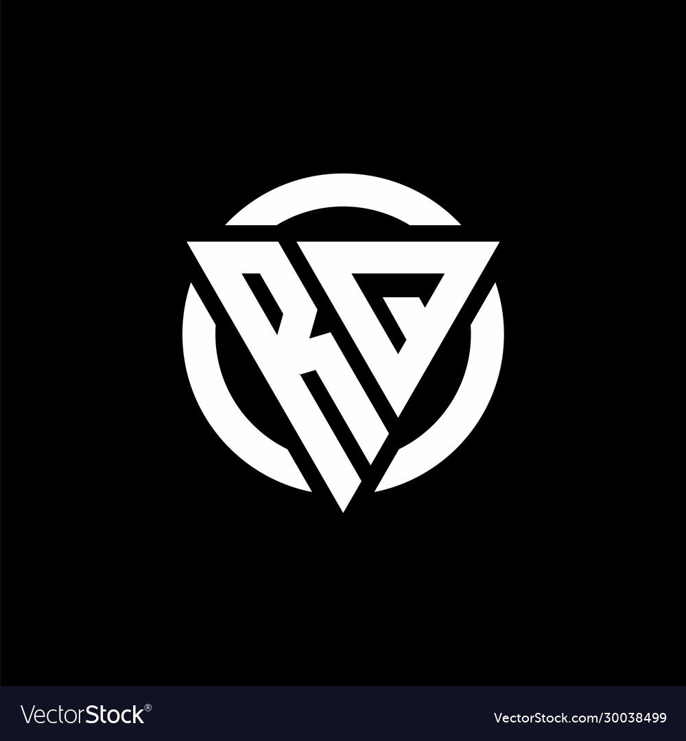 Rq logo with triangle shape and circle rounded