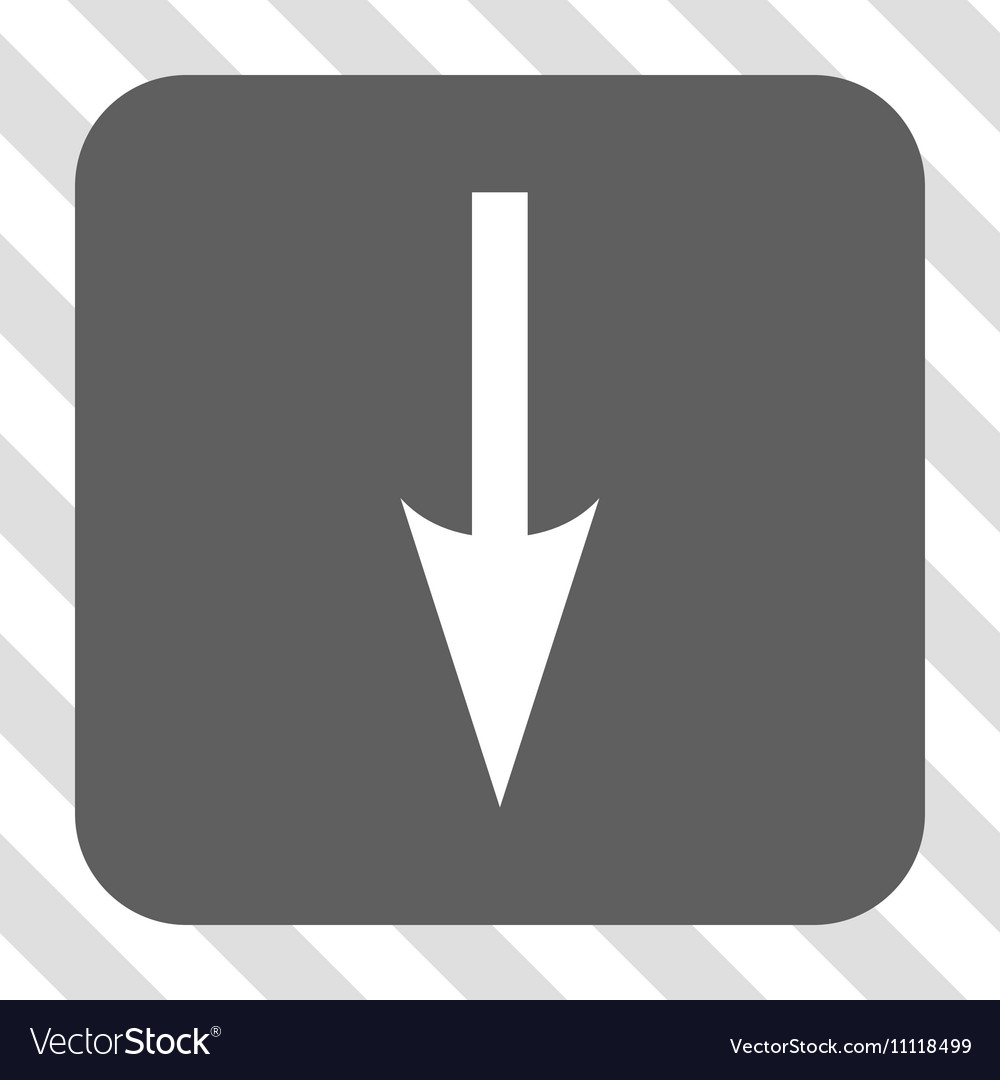 Sharp arrow down rounded square button