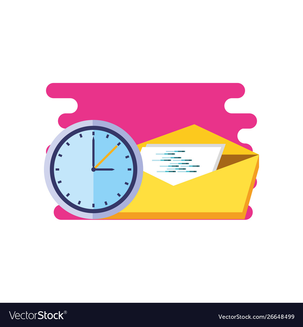 Time clock watch with envelope