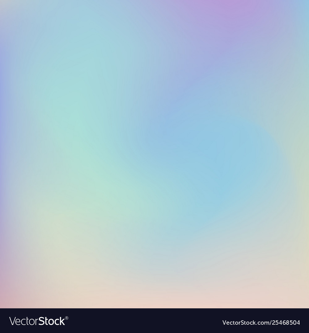 Abstract blurred holographic gradient background Vector Image