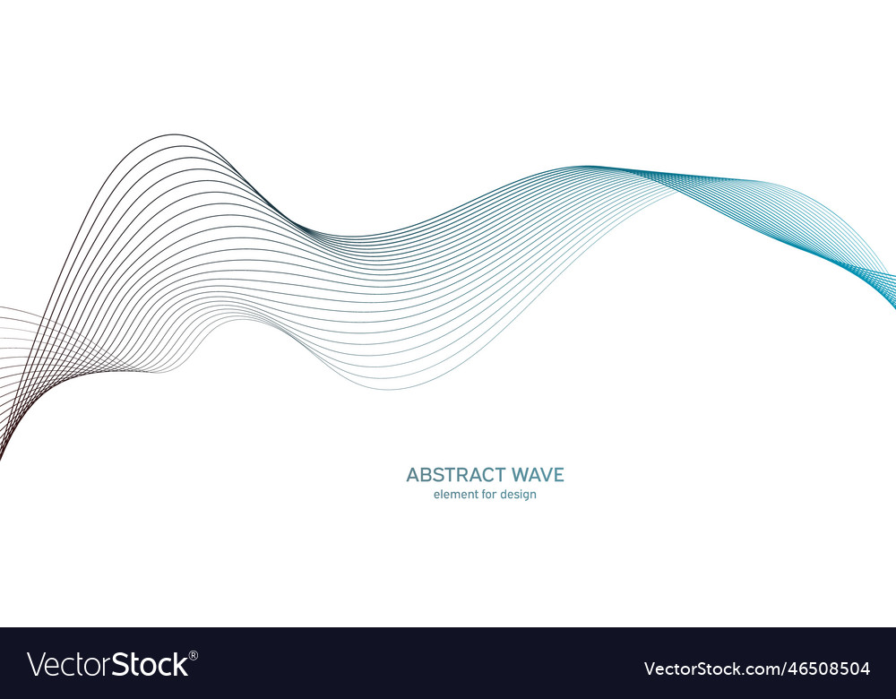 Abstract colorful wave element for design digital vector image Abstract colorful wave element for design digital