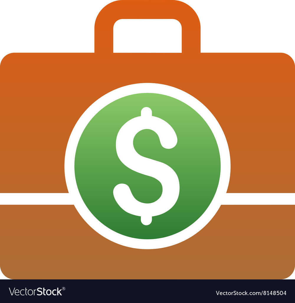 Accounting case gradient icon