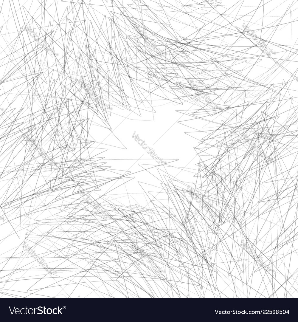 Monochrome texture with random chaotic lines vector image Monochrome texture with random chaotic lines