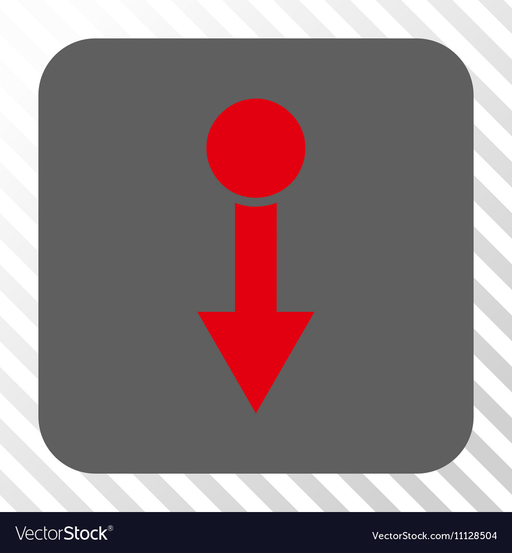 Pull down rounded square button