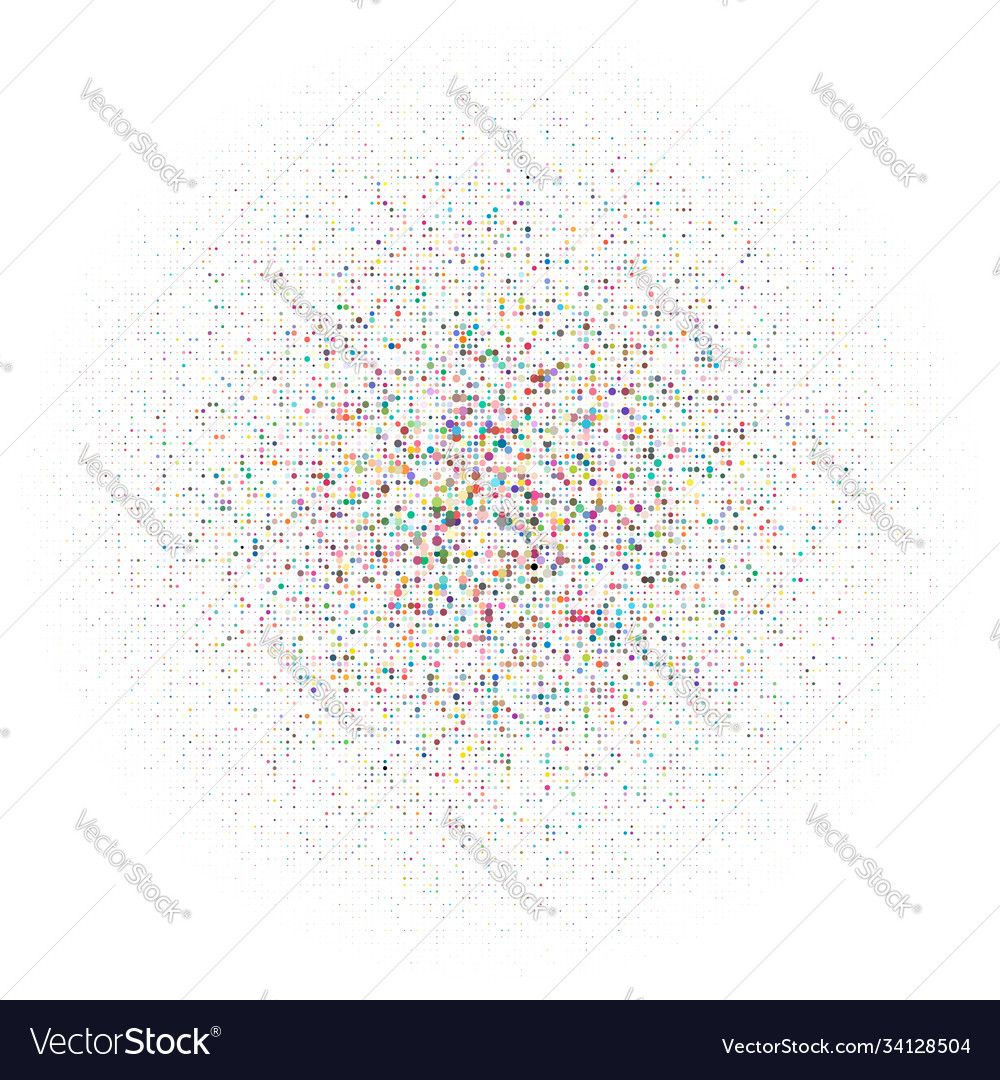Random dots circles halftone half-tone element