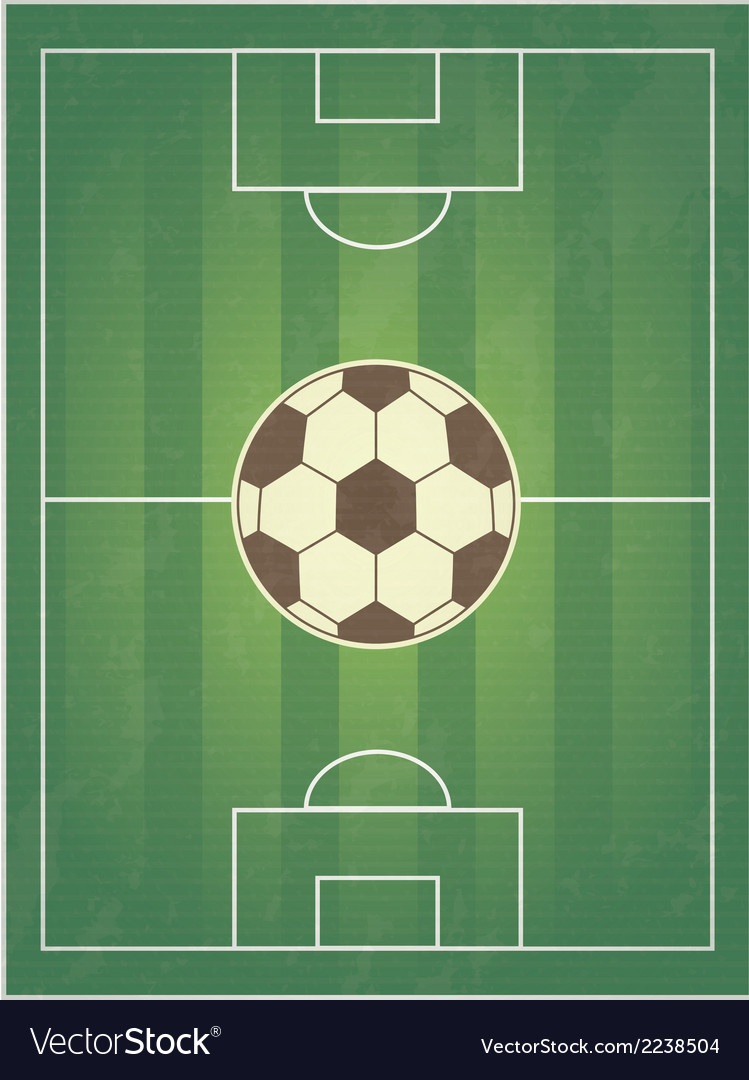 Soccer design over field background