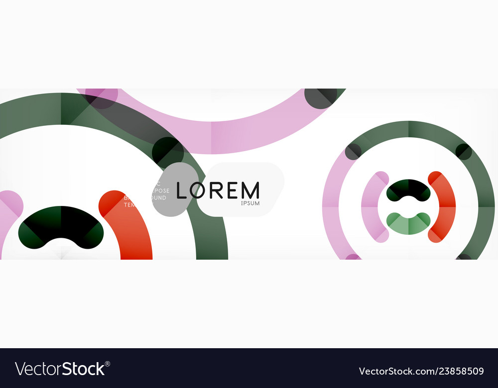 Circular lines design background vector image Circular lines design background