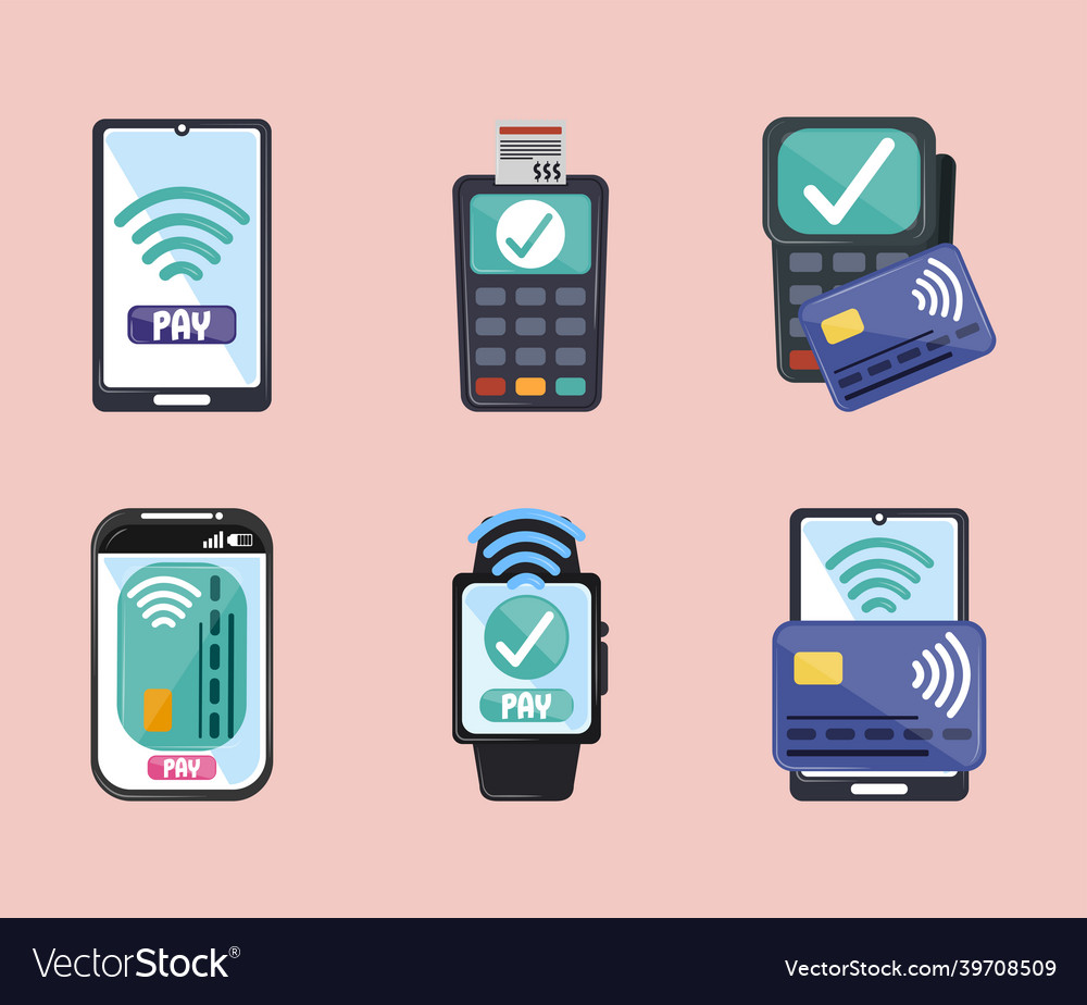 Contactless payment icons