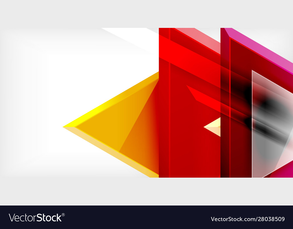 Dynamic triangle composition abstract background