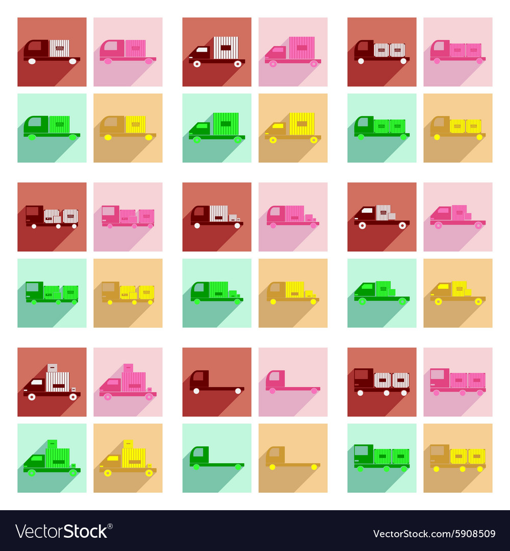 Flat with shadow concept and mobile application