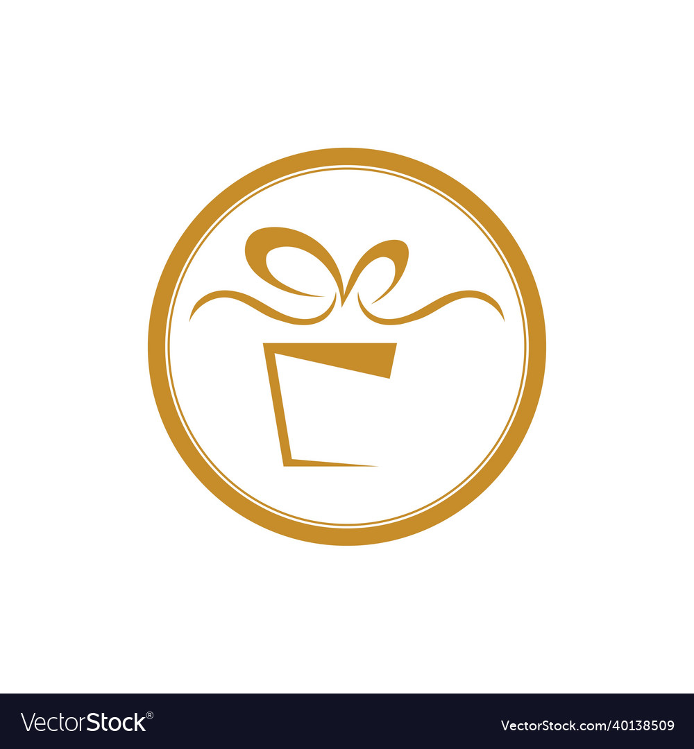 Gift logo symbol desain template