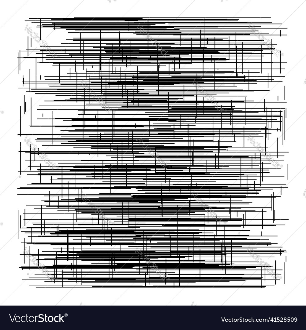 Grid mesh of random lines reticle grating