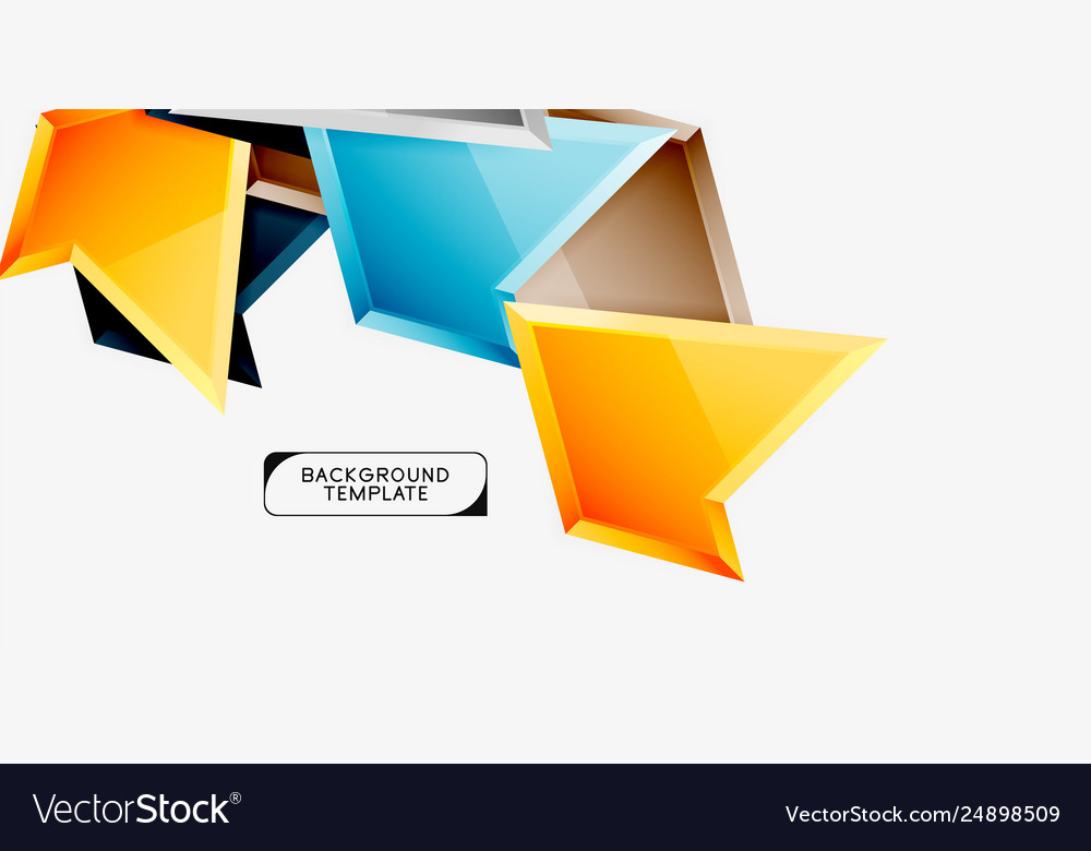 Minimal geometrical triangles with 3d effect vector image Minimal geometrical triangles with 3d effect