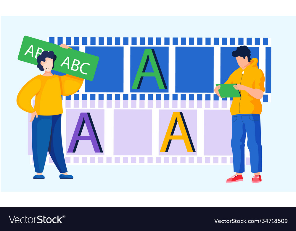 Online university class video tutorial exam vector image Online university class video tutorial exam