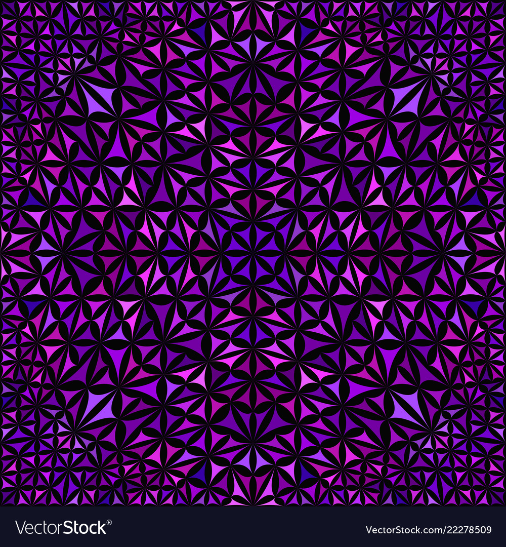 Purple seamless kaleidoscope pattern background vector image Purple seamless kaleidoscope pattern background